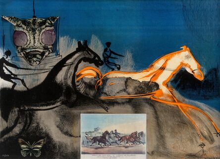 Salvador Dalí, ‘American Trotting Horses #2, from Currier & Ives as Interpreted by Salvador Dali’, 1971