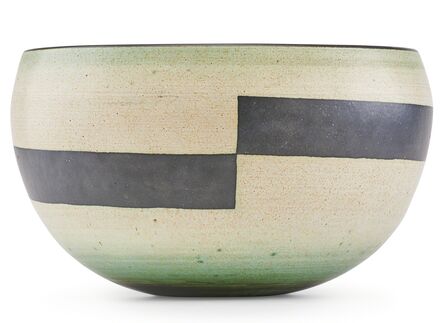 Harrison McIntosh, ‘Fine large vessel with wide horizontal lines, Claremont, CA’, late 20th C.