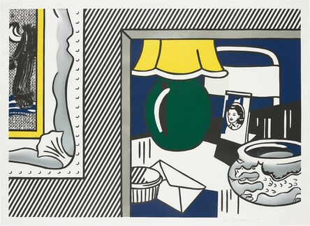 Roy Lichtenstein, ‘Two paintings: Green Lamp, from Paintings Series’, 1984