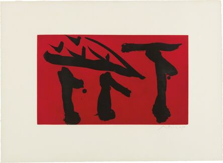 Robert Motherwell, ‘Pull Out All Flags’, 1980