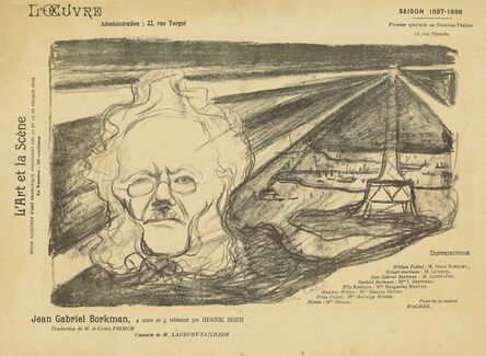 Edvard Munch, ‘Theatre Programme: John Gabriel Borkman’, 1897