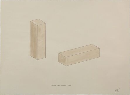 Robert Morris (1931-2018), ‘Column, Two Positions, 1961’, 1972