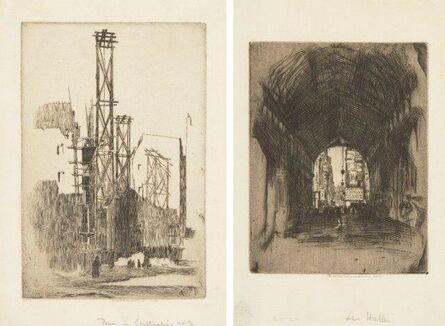 Ernest Stephen Lumsden, ‘Paris in Construction No. 5’, 1907