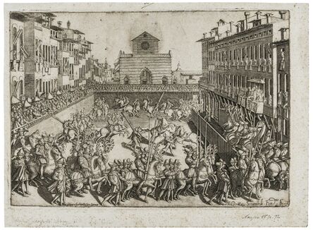 Orazio Scarabelli, ‘Jousting tournament in Piazza Sante Croce, May 10th, 1589’