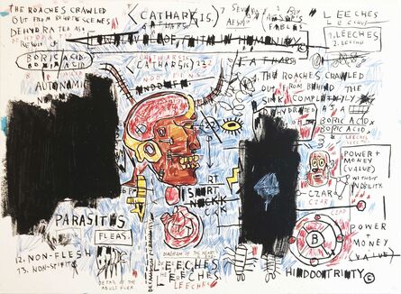 Jean-Michel Basquiat, ‘Leeches’
