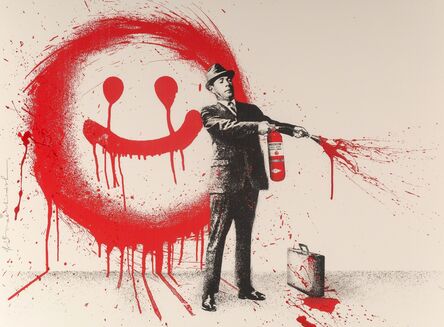 Mr. Brainwash, ‘Spray Happiness (Red)’, 2018