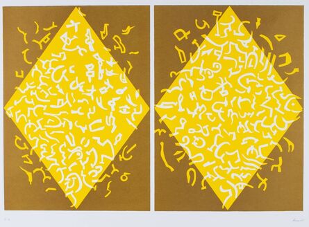 Carla Accardi, ‘Yellow rhombus’