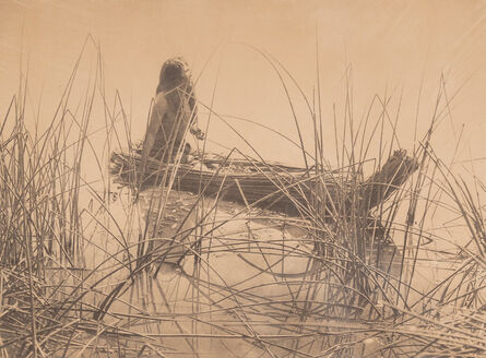 Edward S. Curtis, ‘Pomo Seed-Gathering Utensils and Canoe of the Tules-Pome (2 works)’, circa 1907