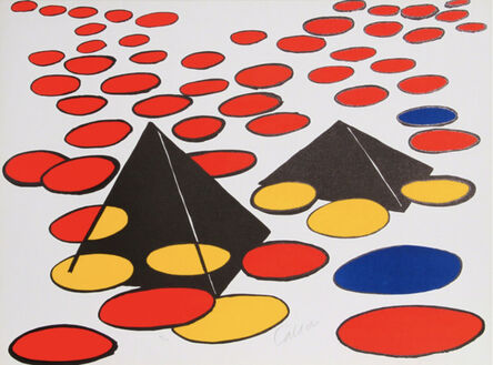 Alexander Calder, ‘Black Pyramids’, 1974