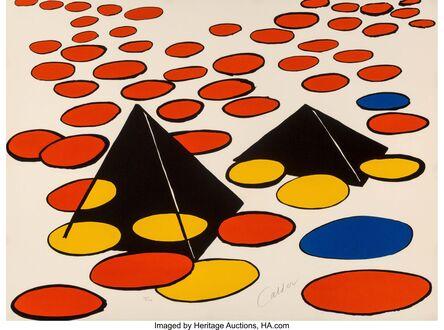 Alexander Calder, ‘Black Pyramids’, c. 1974