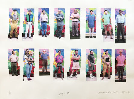 David Hockney, ‘LA Visitors (page 2)’, 1990-1991