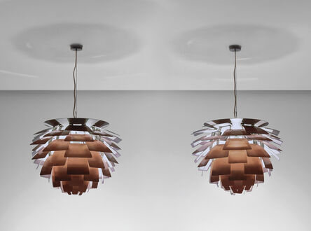 Poul Henningsen, ‘Pair of 'Artichoke' ceiling lights, designed for the Langelinie Pavilion restaurant, Copenhagen’, circa 1958
