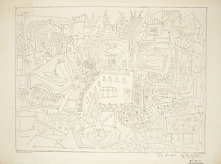 Pablo Picasso, ‘Jardins à Vallauris (B. 733; M. 236)’, 1953