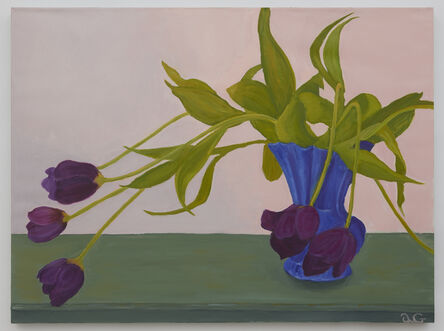 Nina Gillman, ‘Purple Tulips in Blue Vase’, 2021