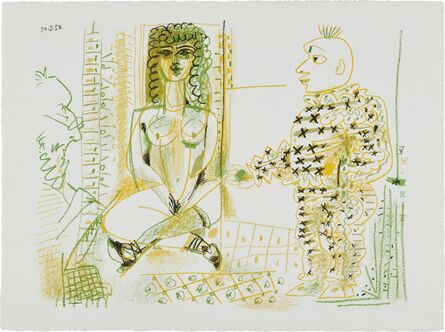 Pablo Picasso, ‘Le peintre et son modèle (The Painter and his Model)’, 1954