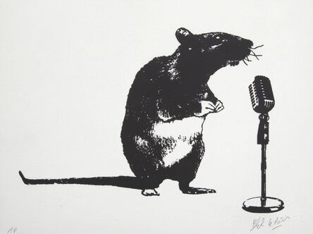 Blek le Rat, ‘Crooner Rat’, 2016