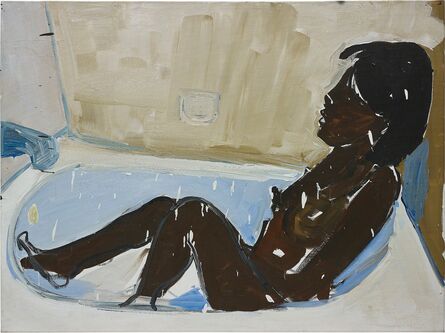 Henry Taylor, ‘Untitled (woman in bath tub, bathing)’, 2015