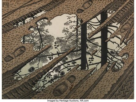 M. C. Escher, ‘Puddle’, 1952