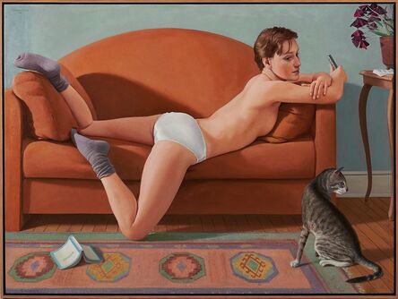 Ron Schwerin, ‘Margaret with Cat’, 1995