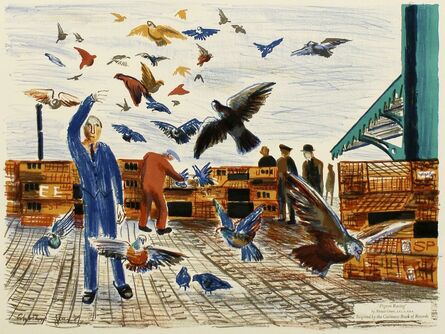 Alistair Grant, ‘Pigeon Racing’, 1957
