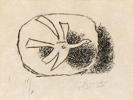 Georges Braque, ‘OISEAU EN VOL (V. 135)’, 1958