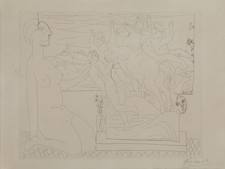 Pablo Picasso, ‘Modele Contemplant Un Group Sculpte’, 1939