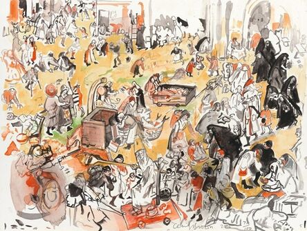 Cecily Brown, ‘The Battle Between Carnival and Lent (after Bruegel)’, 2017