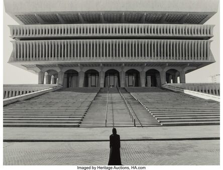 Shirin Neshat, ‘Figure in Front of Steps, from Soliliquy series’, 1999