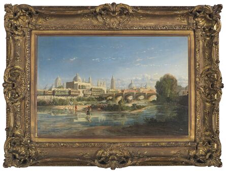 Ernest Charton, ‘Vista de Lima con el Río Rímac y la catedral’
