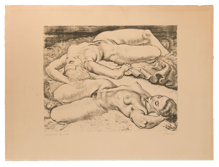 Eduard Wiiralt, ‘Naised Rannal (Women on the Beach)’, 1934