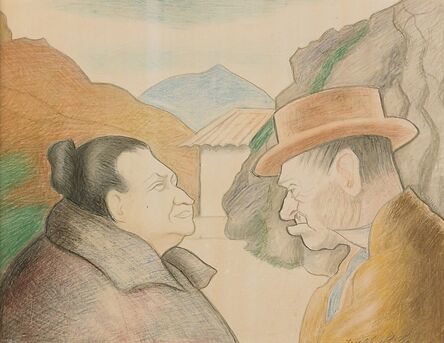 Joseph Stella, ‘Untitled (Man & Wife)’, ca. 1930