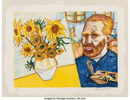 Red Grooms, ‘Van Gogh with Sunflowers’, 1988