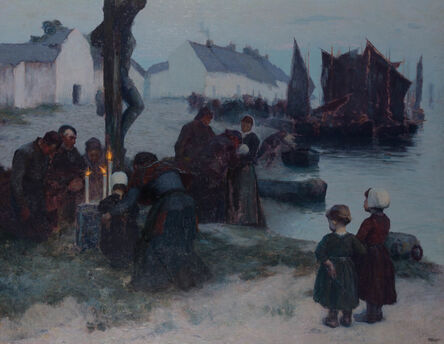 Louis Paul Dessar, ‘The Departure of the Fishermen’, 1891