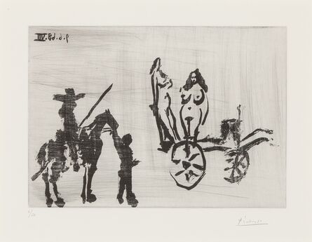 Pablo Picasso, ‘Don Quichotte rencontrant Dulcinée, from Séries 347’, 1968-69