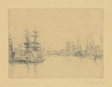James Ensor, ‘Le Grand Bassin d'Ostende (The Main Dock, Ostend)’, 1888