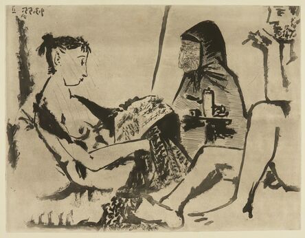 Pablo Picasso, ‘Maison close: Le Chocolat I (Ba. 921)’, 1955