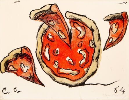 Claes Oldenburg, ‘Flying Pizza, from New York Ten’, 1964
