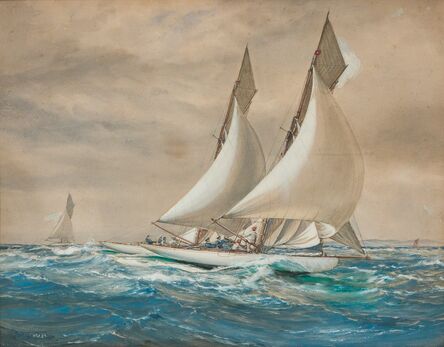 Montague Dawson, ‘Racing Yachts’