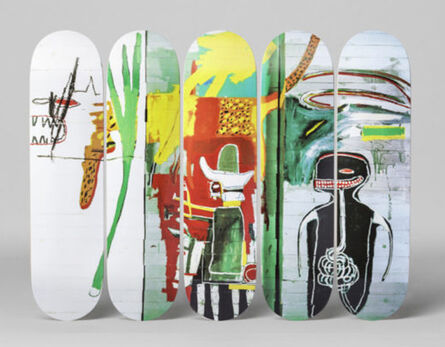 Jean-Michel Basquiat, ‘set of 5 skateboards’, ca. 2017