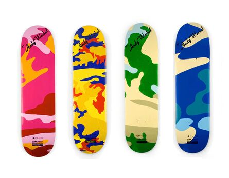 Andy Warhol, ‘Camouflage (set of 4 skateboard decks)’, 2007