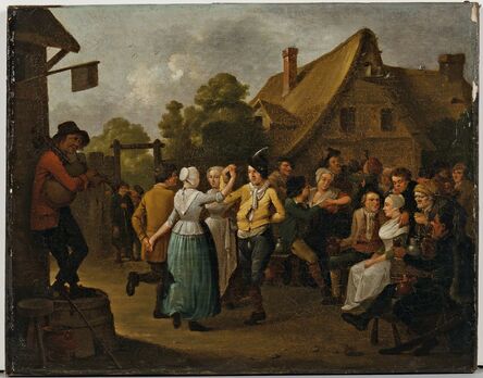 German School, 18th/19th Century, ‘Merrymakers Before a Tavern’