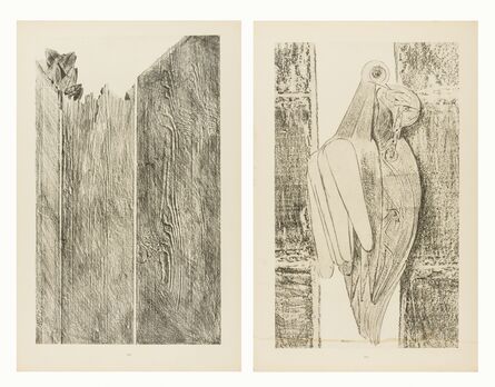 Max Ernst, ‘Les Diamants conjugaux; Rasant les murs (two works)’, 1926