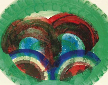 Howard Hodgkin, ‘Red Palm (With Hand coloring)’, 1987