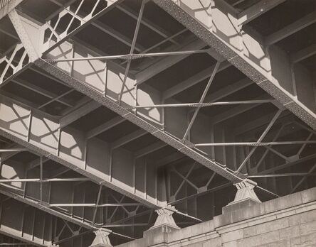 Theron Fowler, ‘Steel Girders Under Riverside Bridge, NYC’, 1935