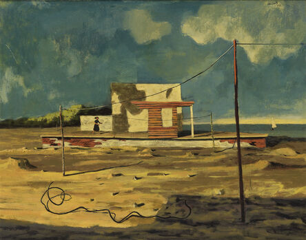 Hughie Lee-Smith, ‘Landscape with Figure.’, 1952