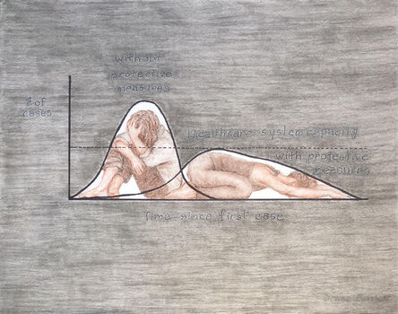 Donna Barrett, ‘Flatten the Curve’, 2020