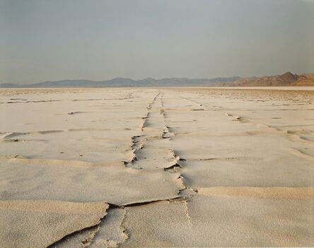 Richard Misrach, ‘'Encrusted Tracks, Bonneville Salt Flats'’