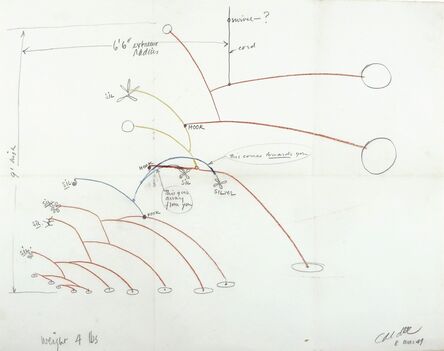 Alexander Calder, ‘Untitled (The Drawing of Flower); Various Drawings and Letters’