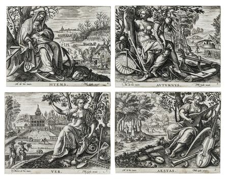 Attributed to Adriaen Collaert, ‘The Four Seasons, after Marten de Vos’, circa 1590