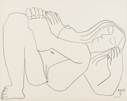Pablo Picasso, ‘Femme Nue, nos. 11.8.69, nos. I & VI’, 1969